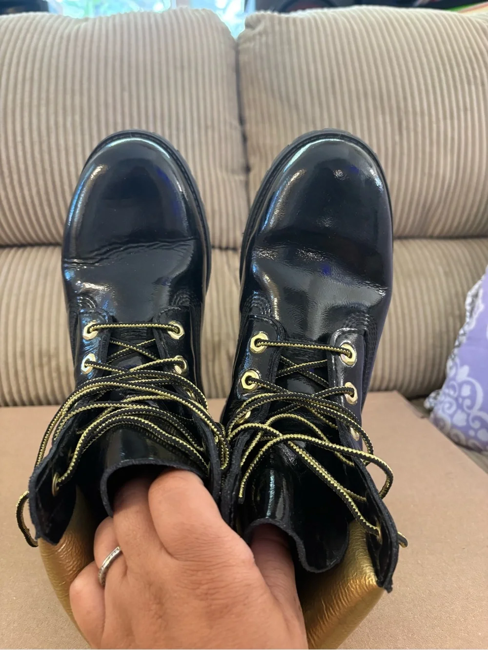 Timberland sleek patent